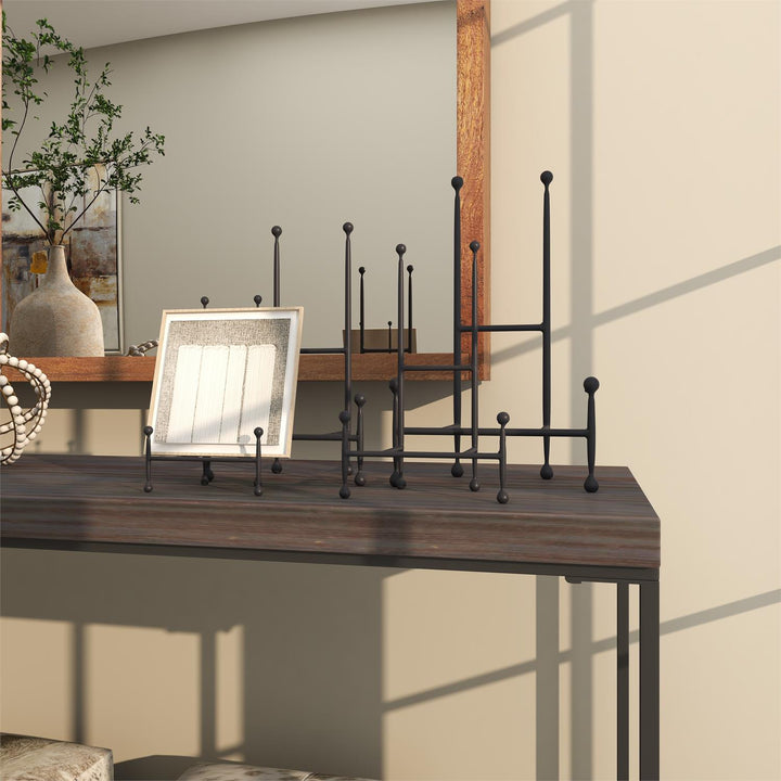 Black Metal Display Easel with Ball Accents, 4 sizes