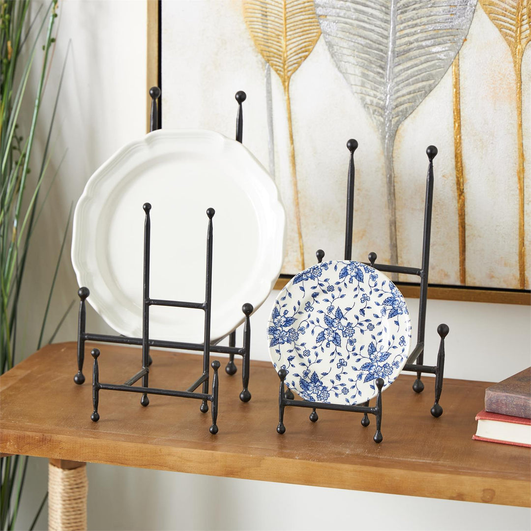 Black Metal Display Easel with Ball Accents, 4 sizes