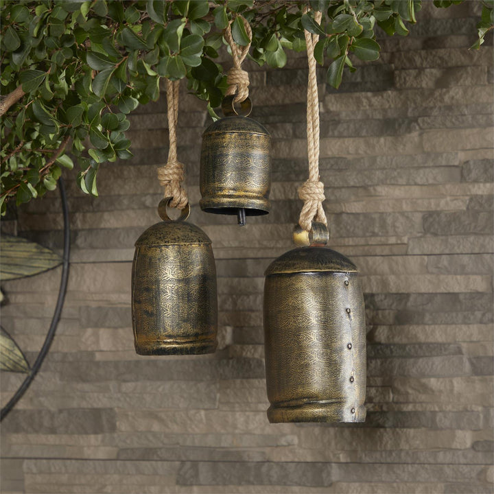 Large Rounded Gold Bells