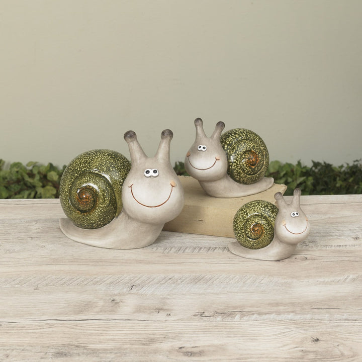 Terracotta Garden Snails - 3 Sizes