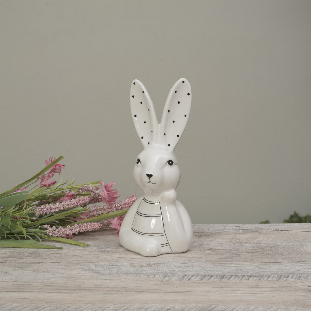 Ceramic Bunny w/ Hand on Chin