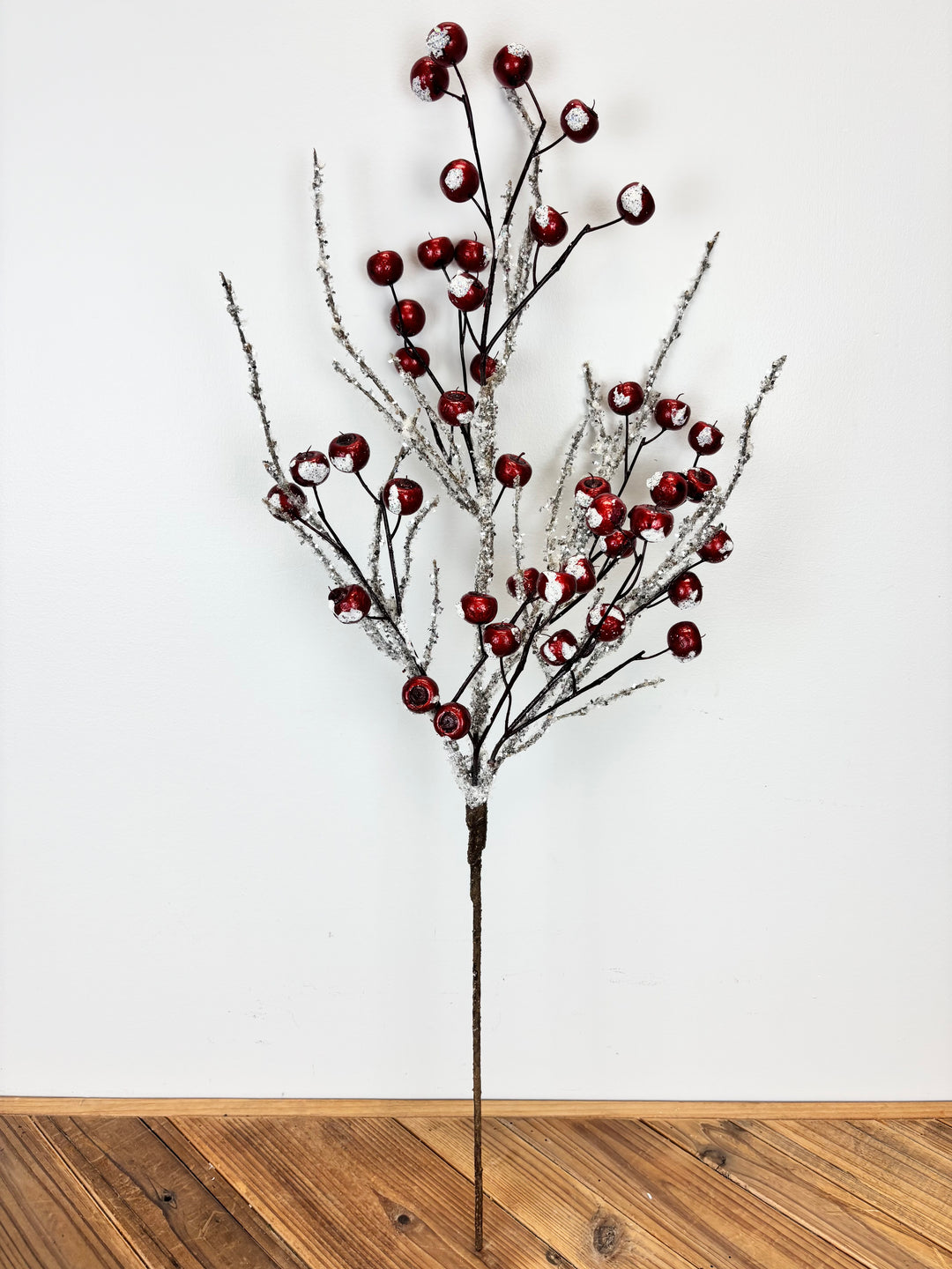 Snowy Red Berry Spray