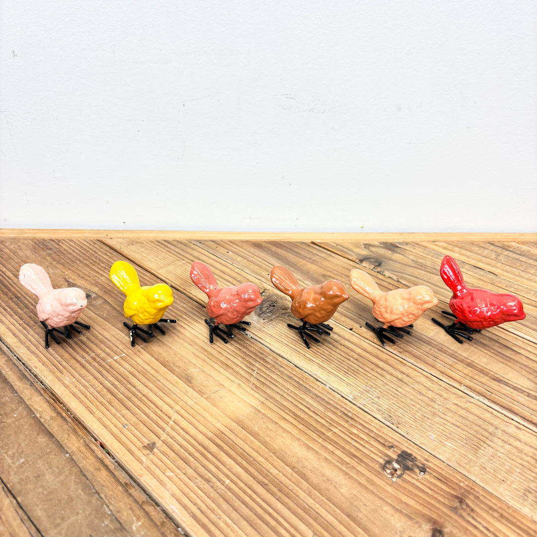 Sunset Mini Cast-Iron Birds - 6 Colors