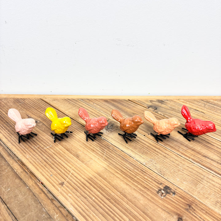 Sunset Mini Cast-Iron Birds - 6 Colors