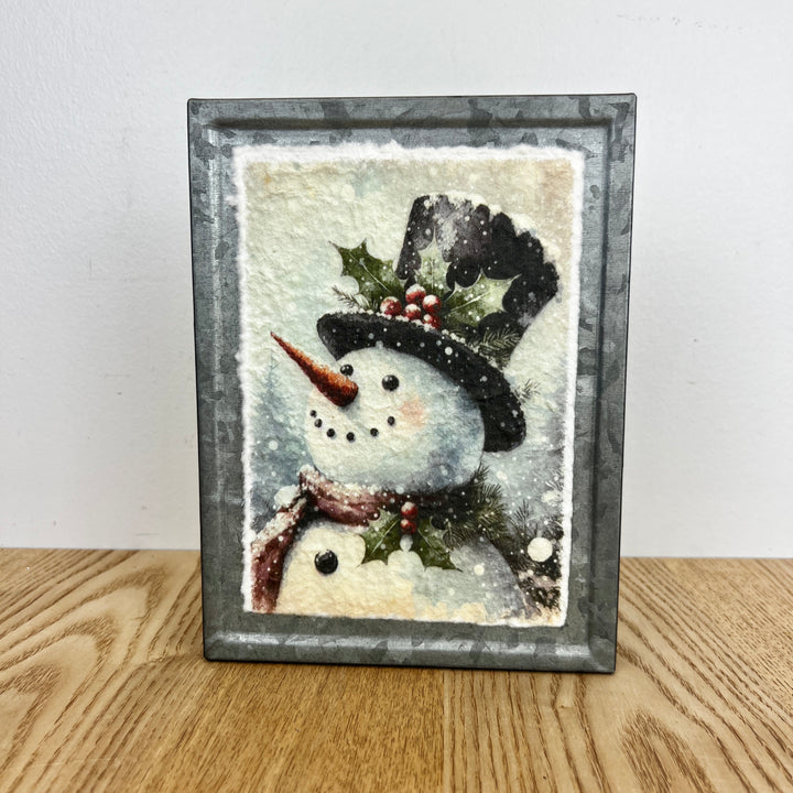 Snowman Metal Block - 3 Styles