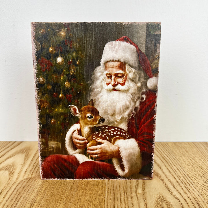 Santa Wood Block - 3 Styles