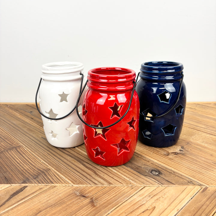 Dolomite Star Lantern Jar - 3 Colors