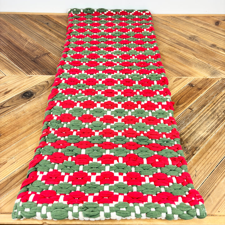 Hand-Woven Cotton Patterned Table Runner