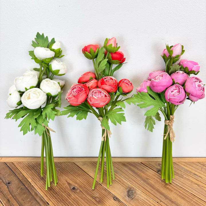 Real Feel Ranunculus Bundle - 3 Colors