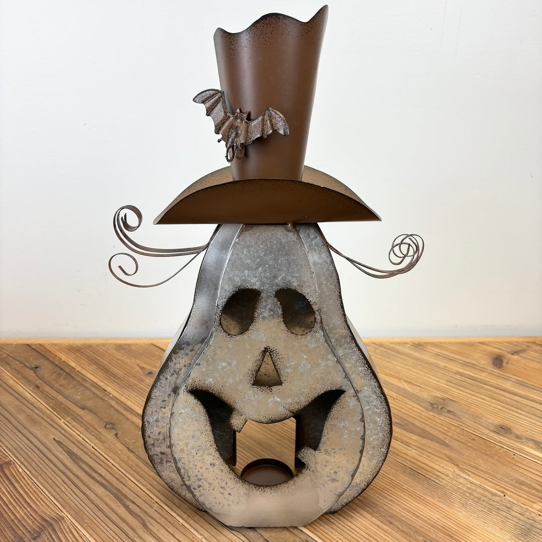 Galvanized Pumpkin Lanterns