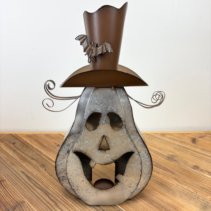 Galvanized Pumpkin Lanterns
