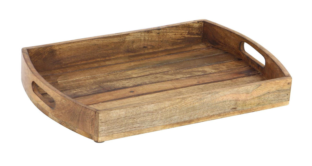 Tray Form Slot In Mango Wood Tray with Slot Handles - 3 Sizes – Prairie in Bloom