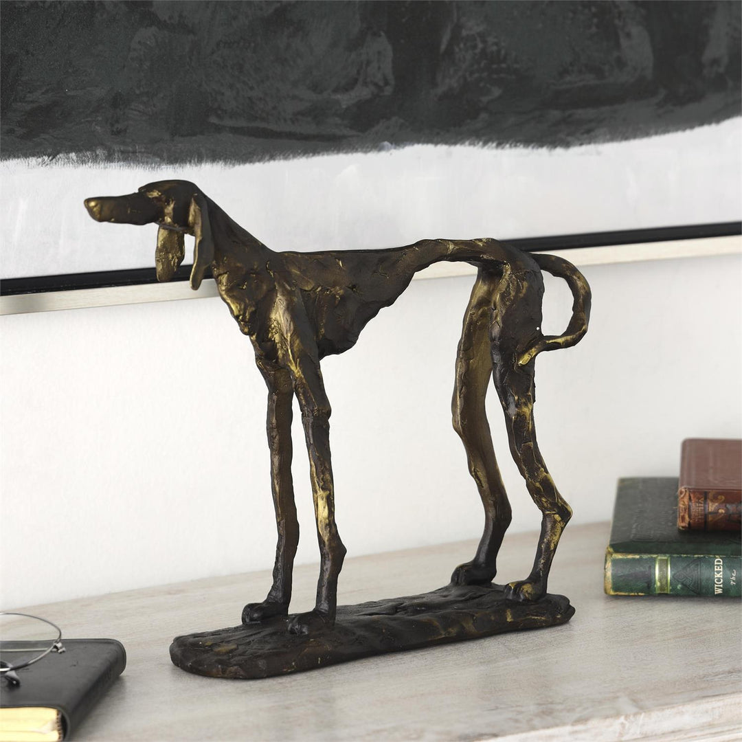 Bronze Dog Statue