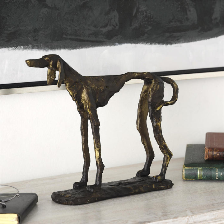 Bronze Dog Statue