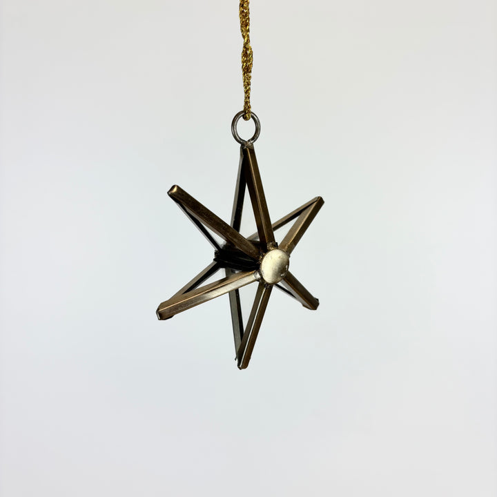 Metal and Glass Star Ornaments - 4 Styles