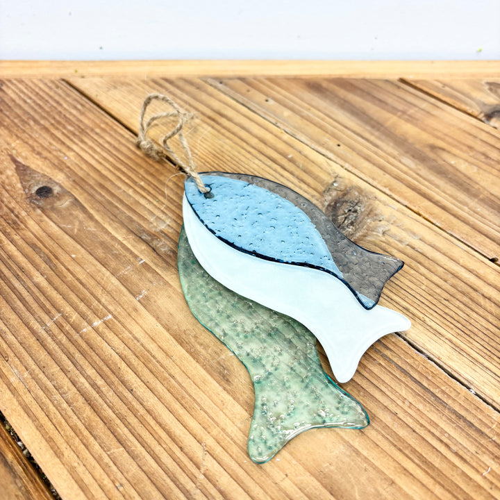 Glass Fish on Jute