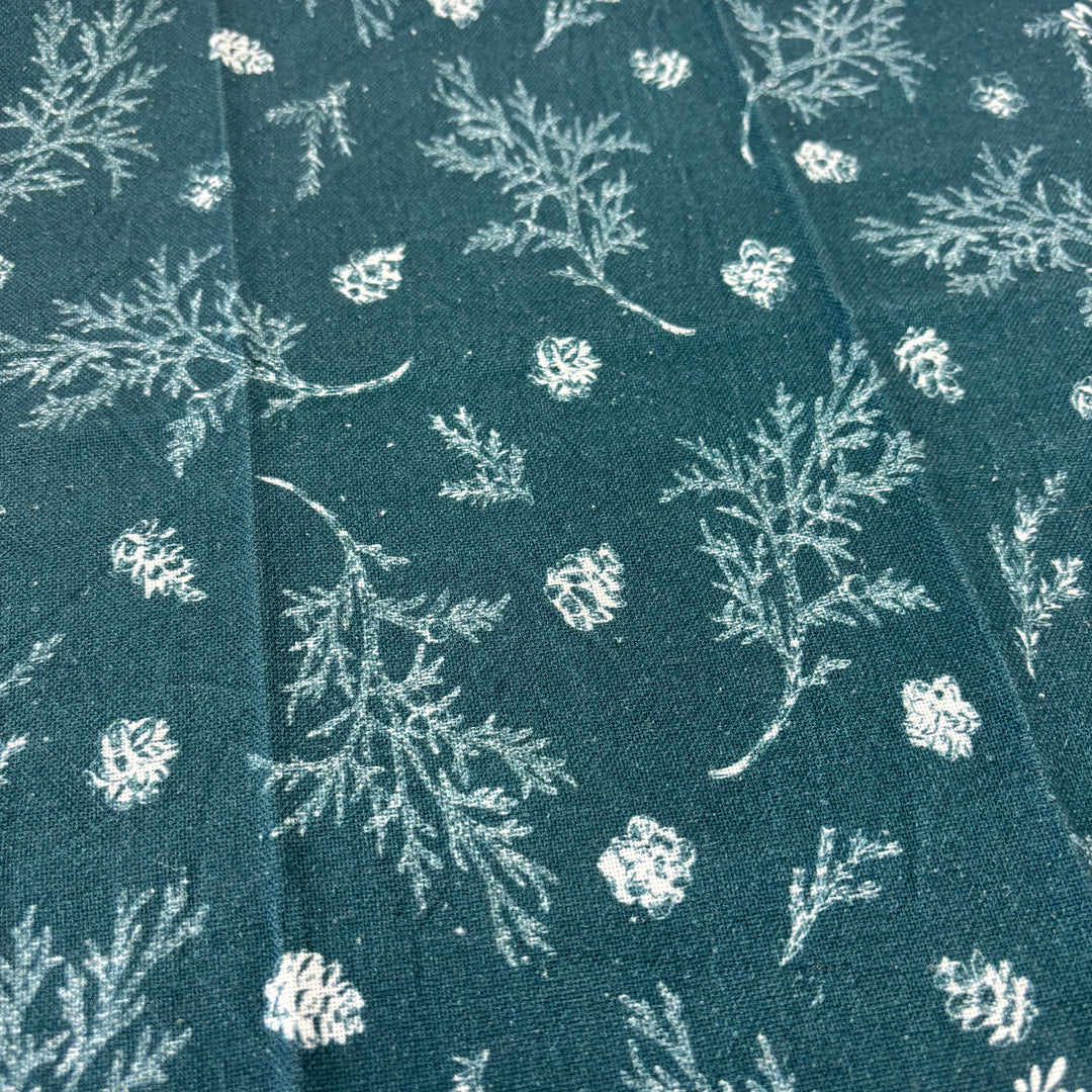 Pine Bough Patterned Tea Towel - Set of 2