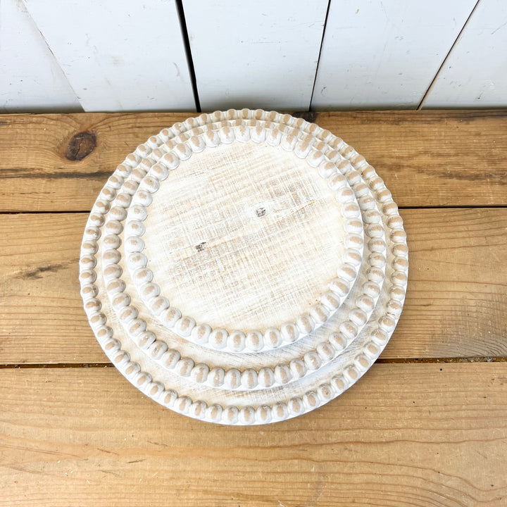 Beaded Distressed Risers