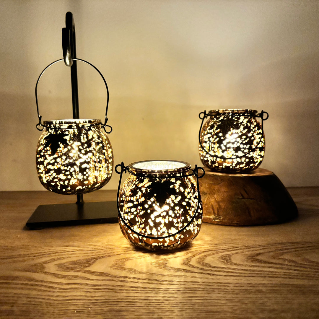 Mercury Glass Harvest Lantern