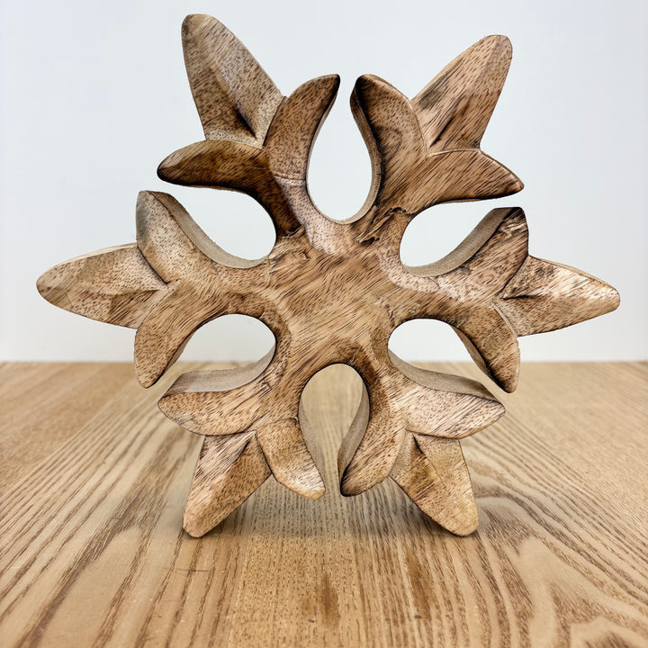Mango Wood Snowflake - 3 Sizes