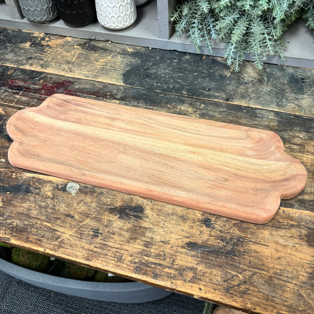 Acacia Wood Serving Trays - 3 Sizes