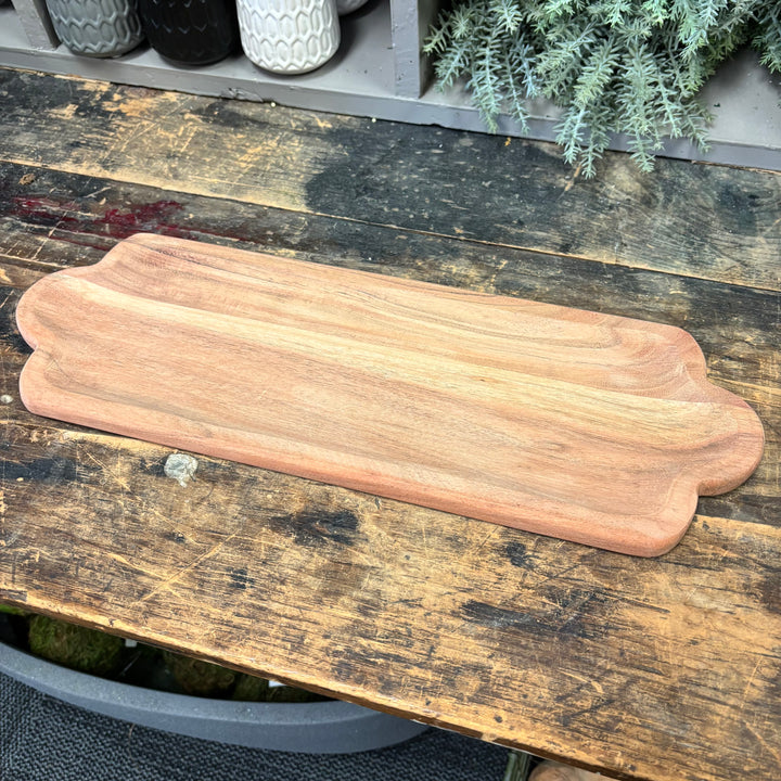 Acacia Wood Serving Trays - 3 Sizes