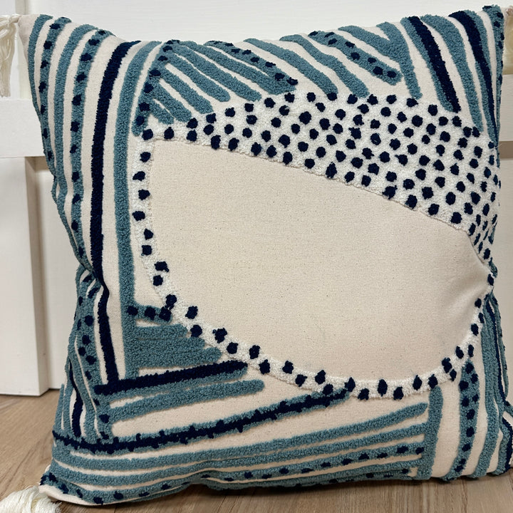 The Sidney Blue Printed Pillow