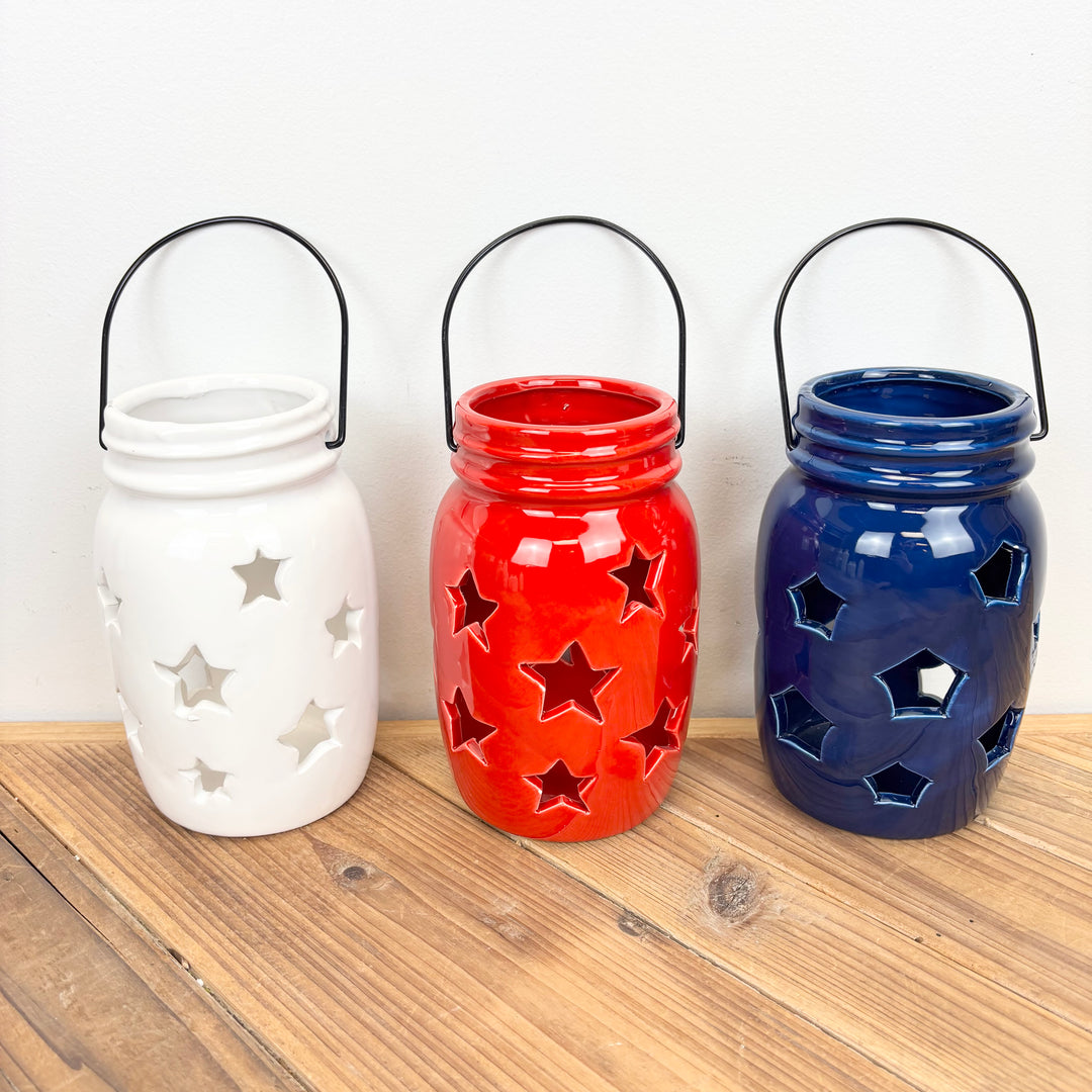 Dolomite Star Lantern Jar - 3 Colors