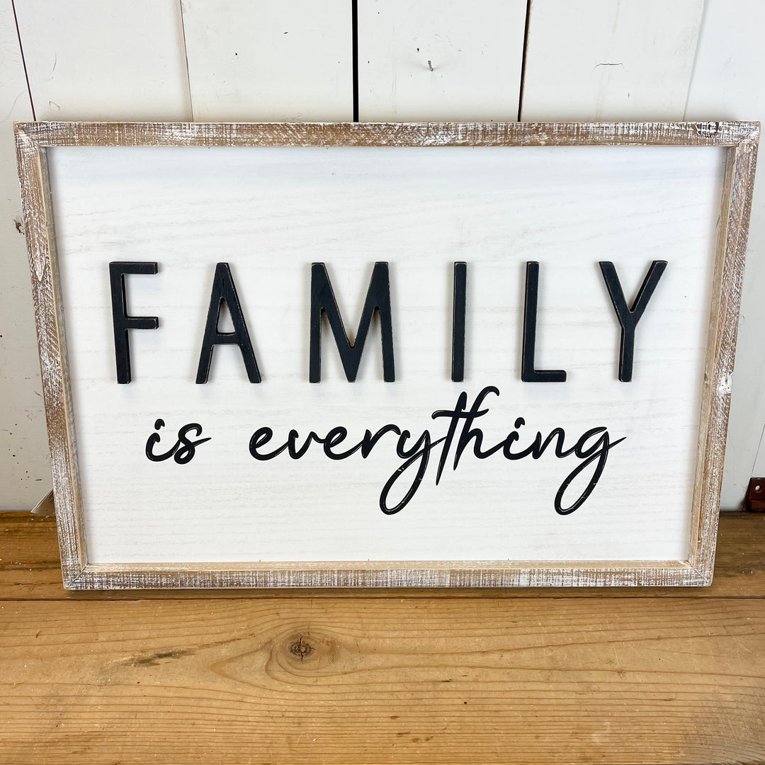 Family is Everything/Christmas Joy Reversible Sign