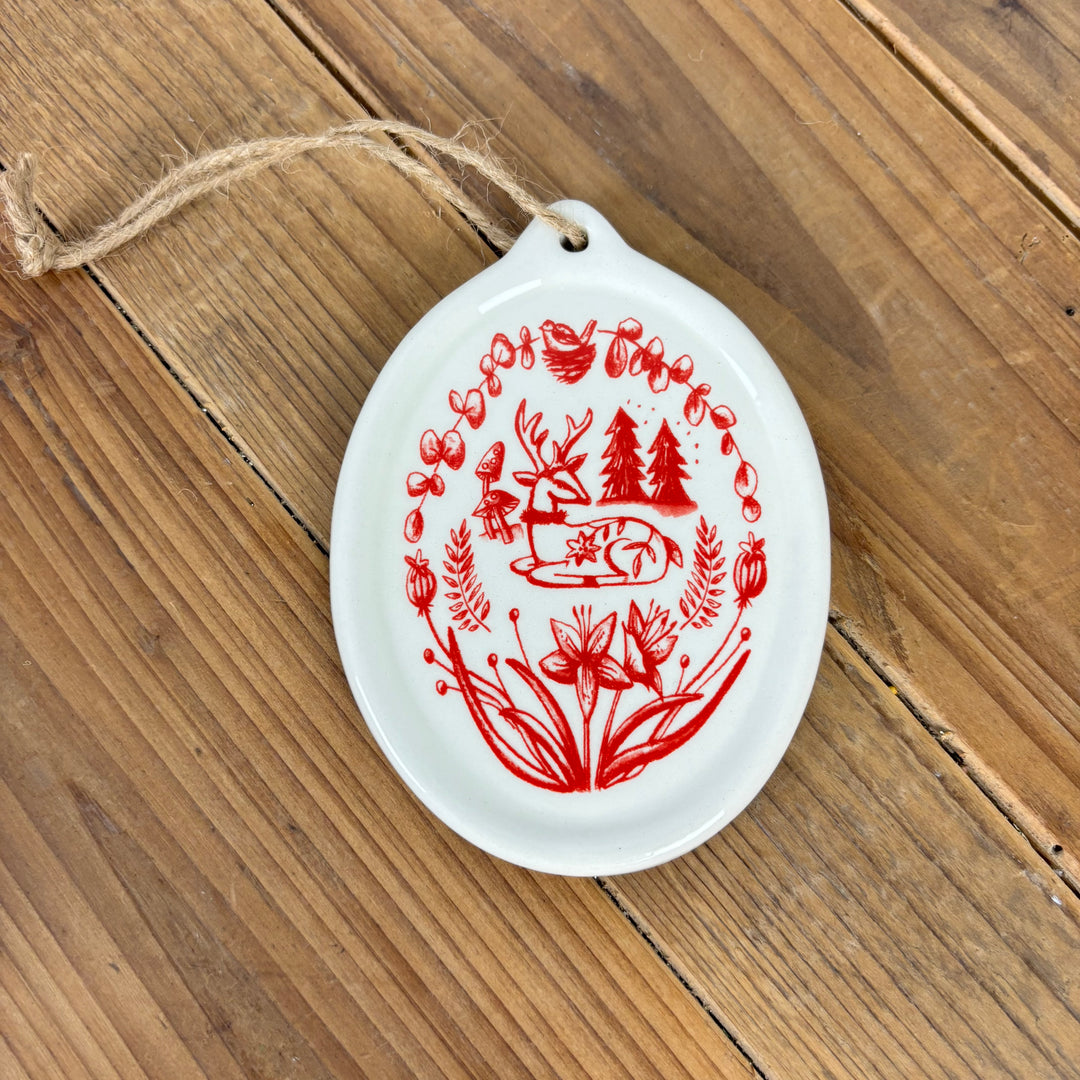 Scandi Winter Disk Ornaments - 4 Styles