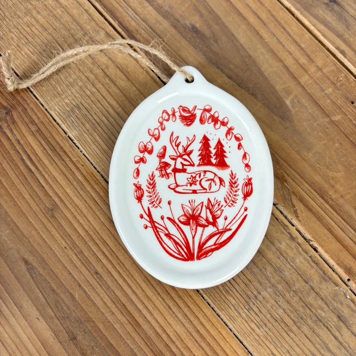 Scandi Winter Disk Ornaments - 4 Styles