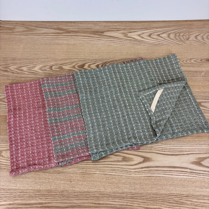 Woven Cotton Waffle Weave Tea Towel - 3 Styles