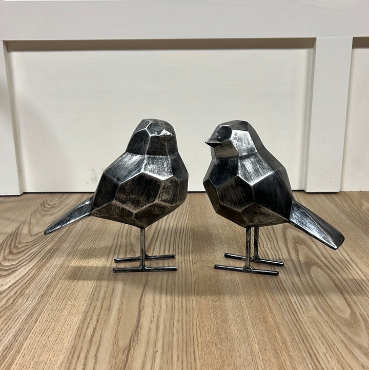 Modern Silver Birds - Set of 2