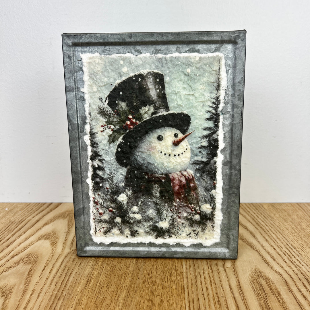 Snowman Metal Block - 3 Styles
