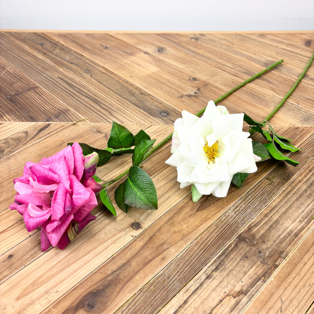 Real Feel Rose Stem - 2 Colors