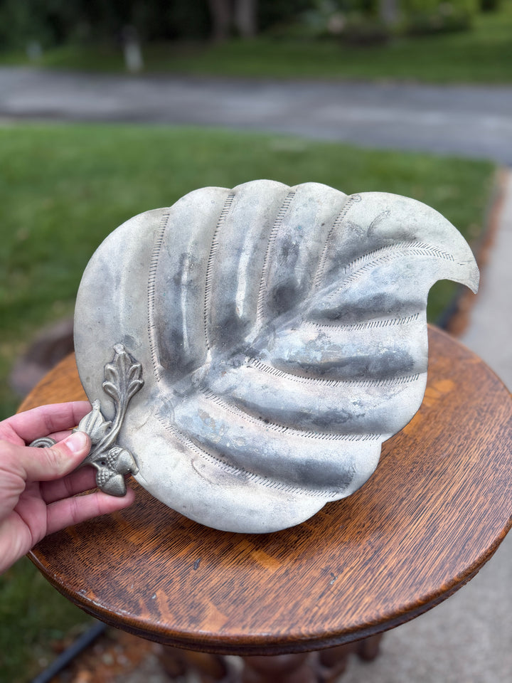 Acorn Pewter Dish