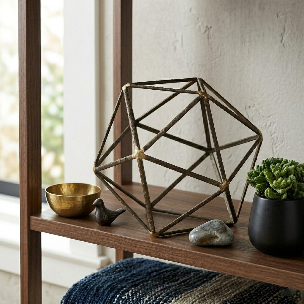 Large Geometric Metal Object