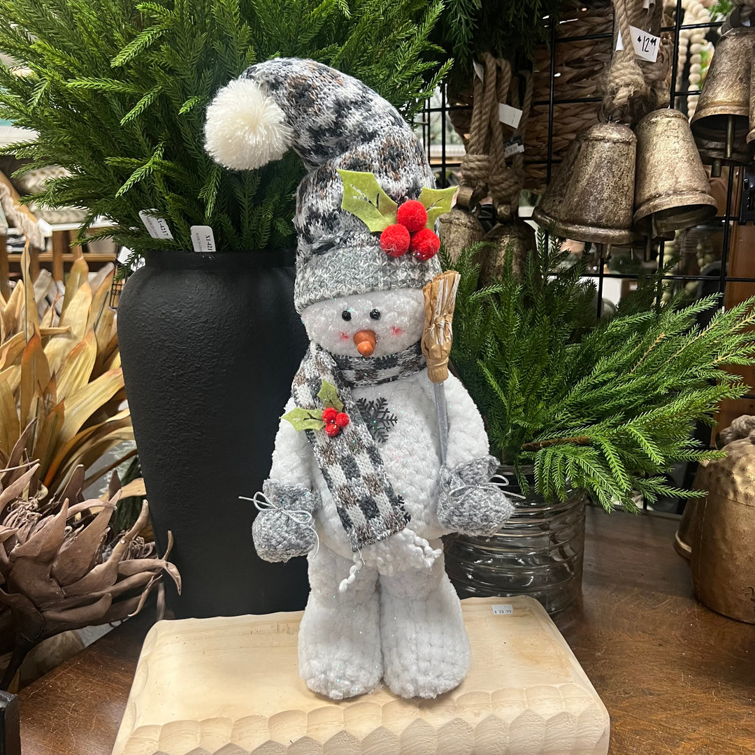 Gray and White Snowmen