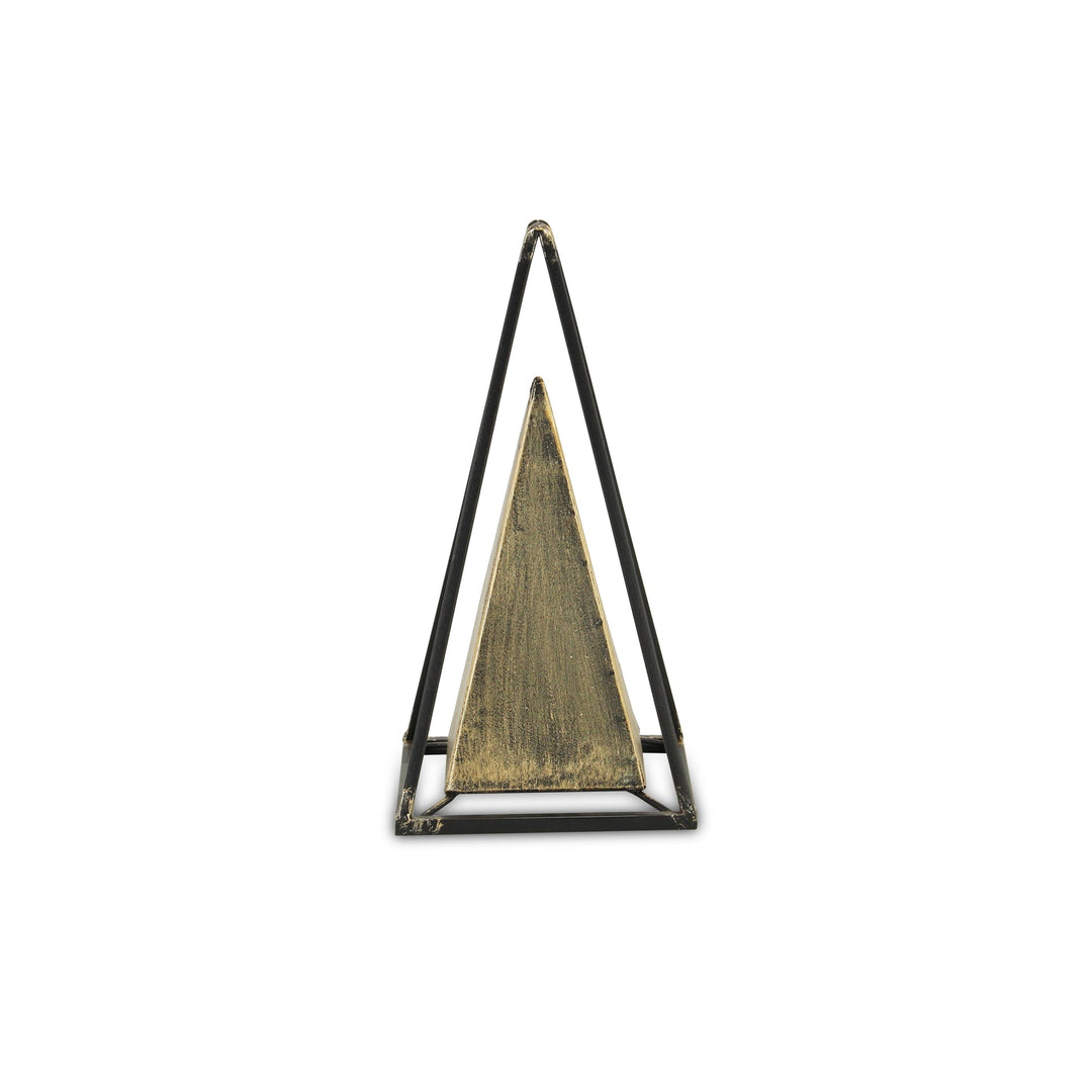 Metal Pyramid Decor -2 Sizes Available