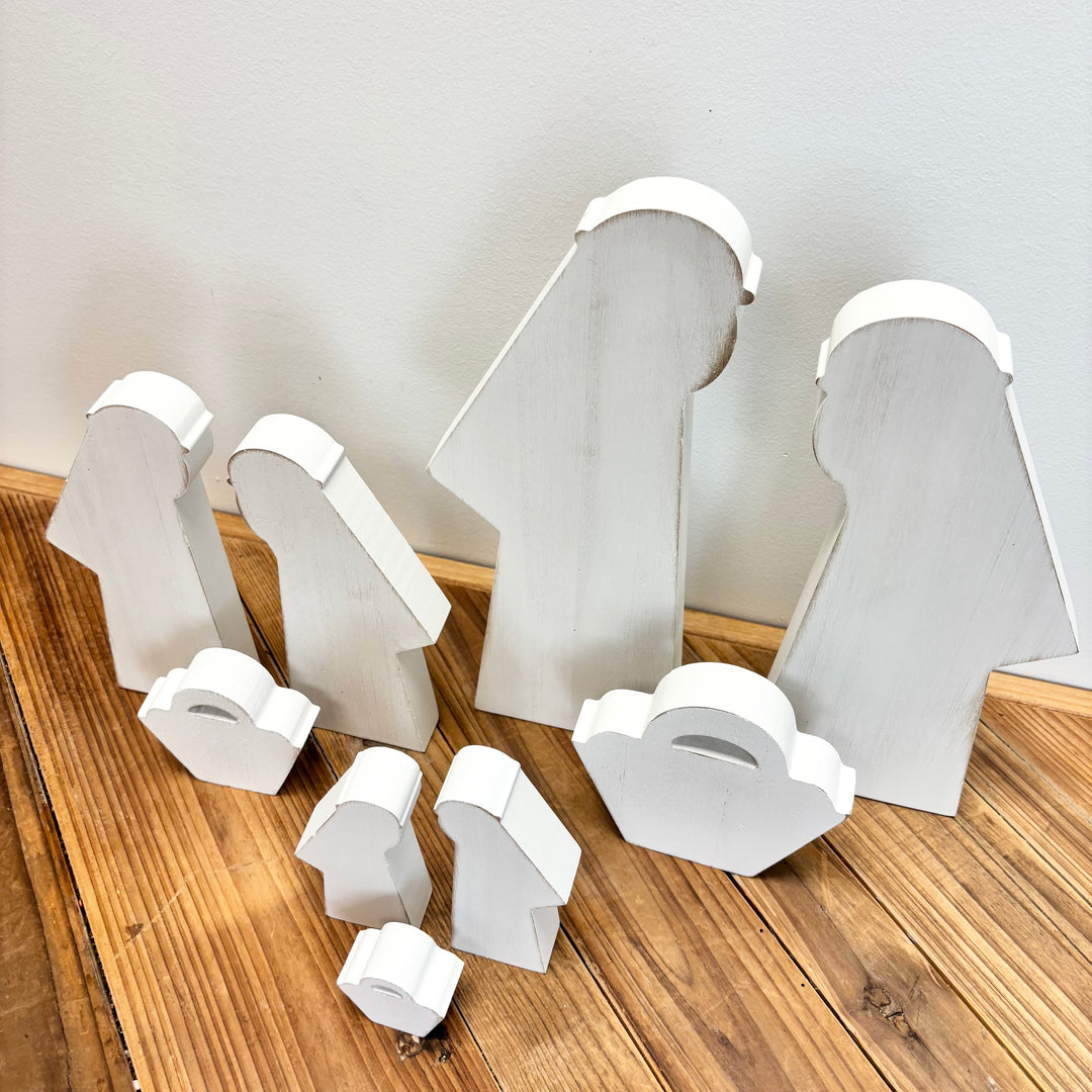 3 Piece Wooden Nativity Scene
