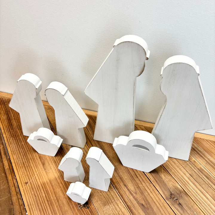 3 Piece Wooden Nativity Scene