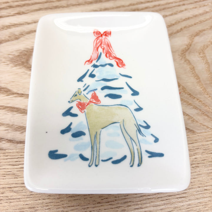 Festive Stoneware Dish - 4 Styles