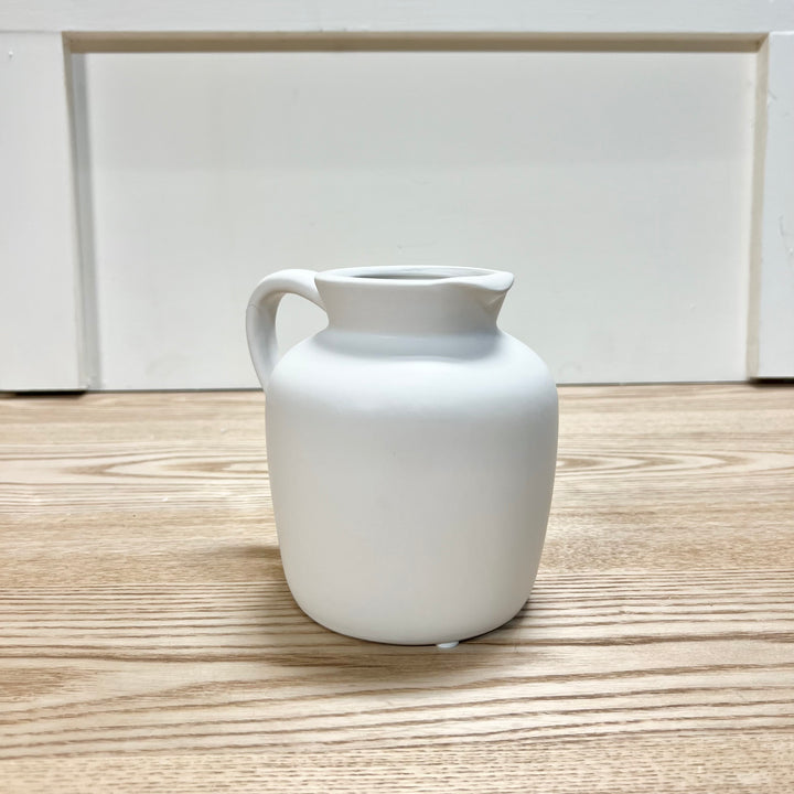 White Ceramic Pitcher