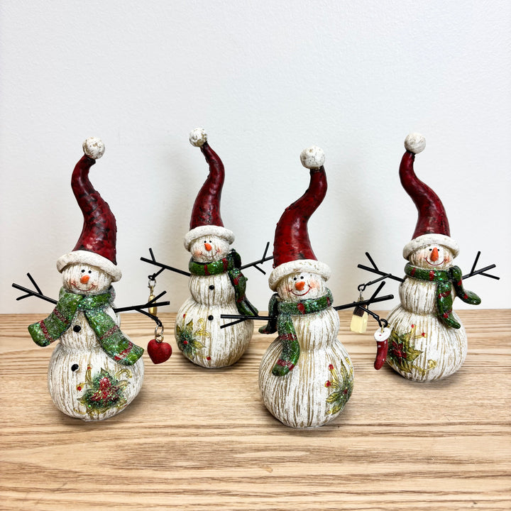 Resin Snowman Figurine - 4 Styles
