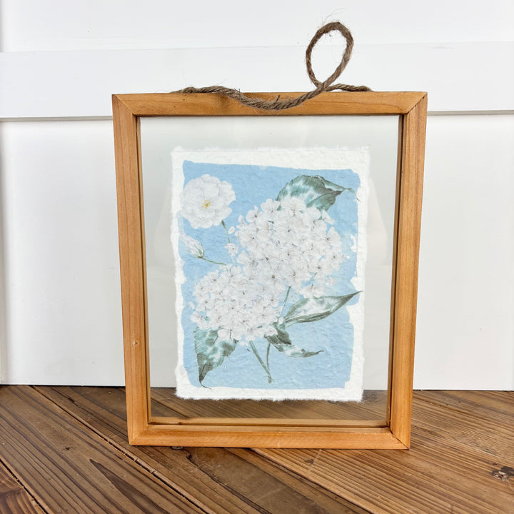 Recycled Paper Hydrangea Gallery Print - 4 Styles