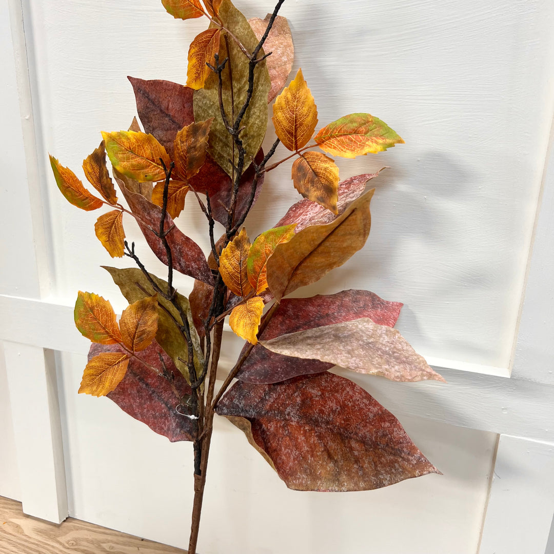 Warm Fall Mixed Leaf Spray