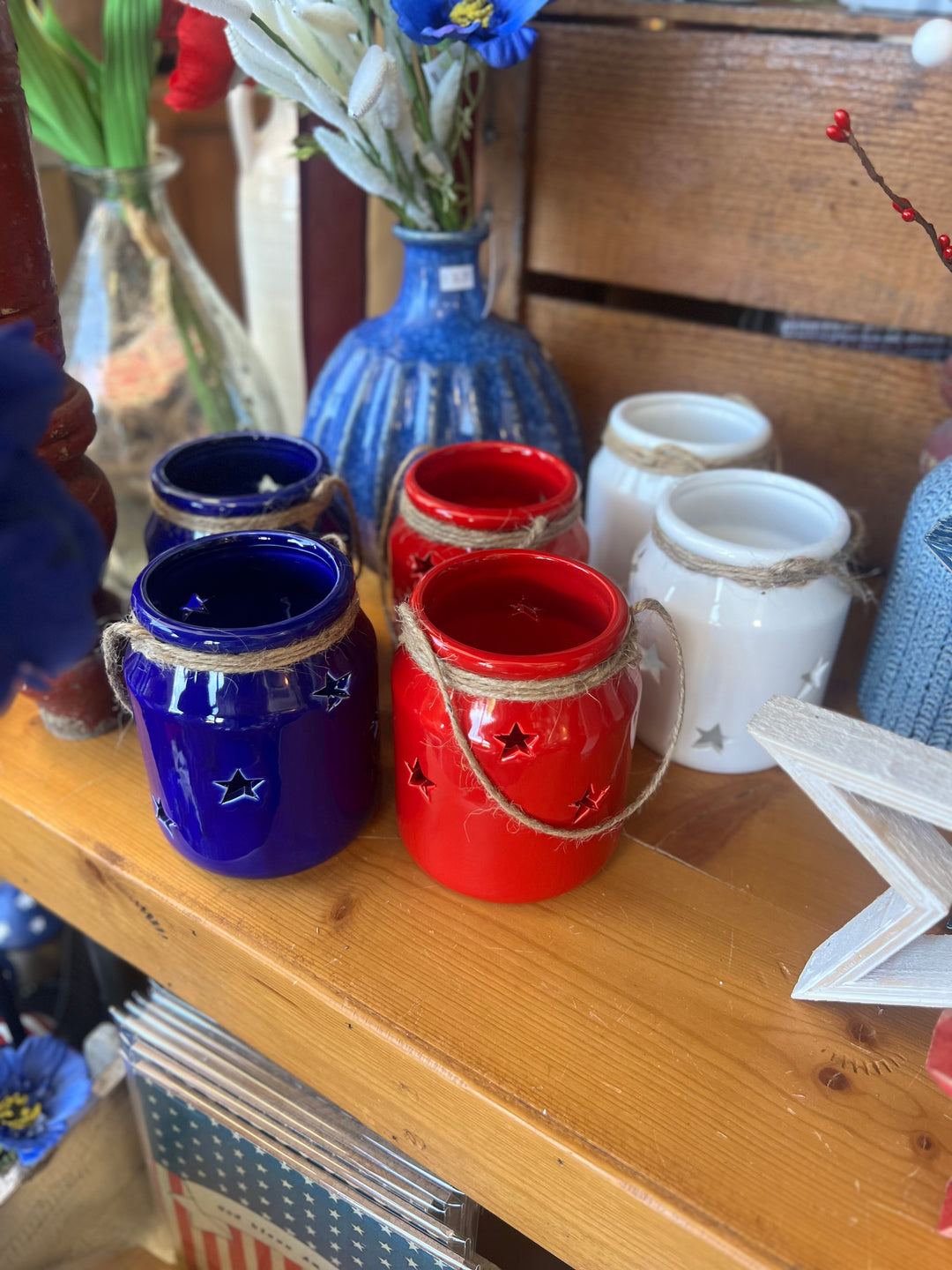Americana Lanterns Set of 3