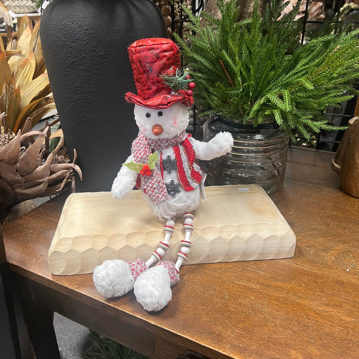 Red and White Fabric Snowmen