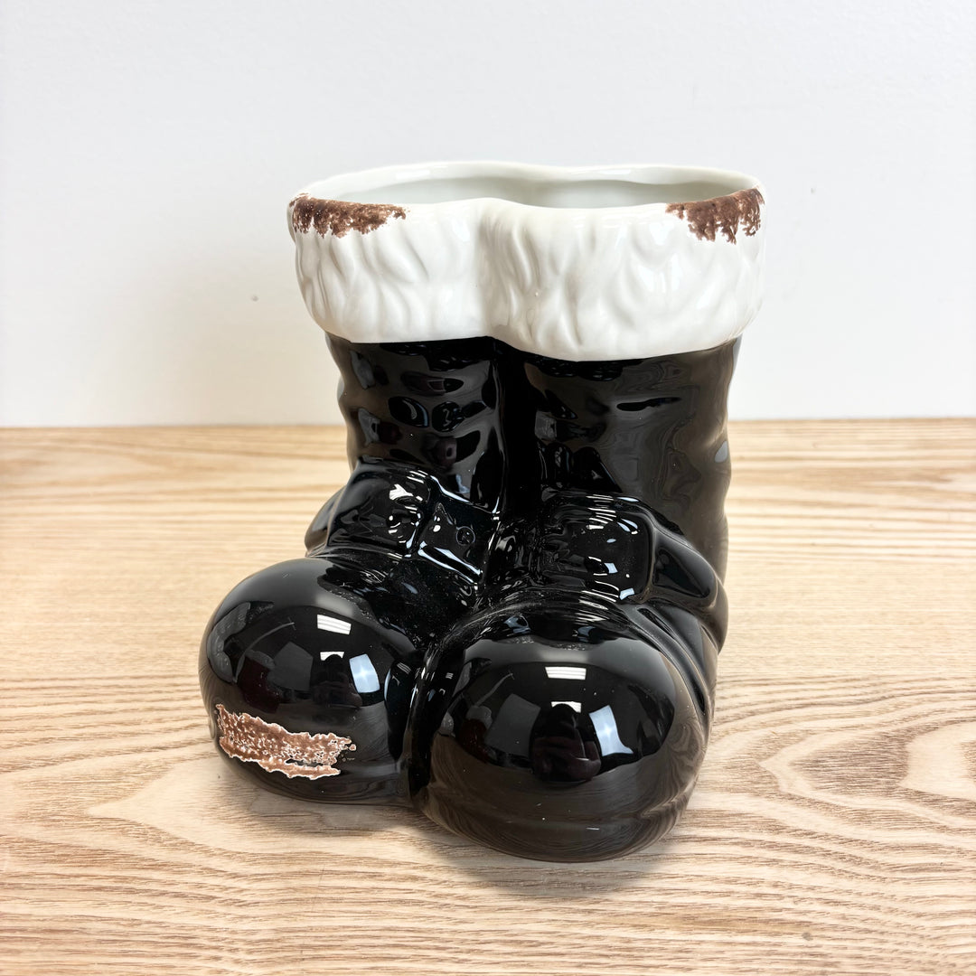 Ceramic Holiday Santa Boots - 3 Colors
