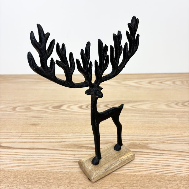 Cast Aluminum Deer on Base - 2 Sizes